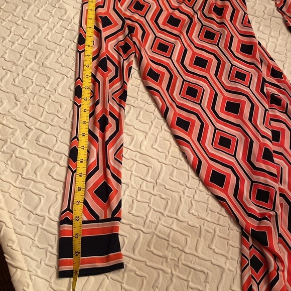 Michael Kors Dress Long Sheath Coral Black Petite Small - Picture 9 of 9